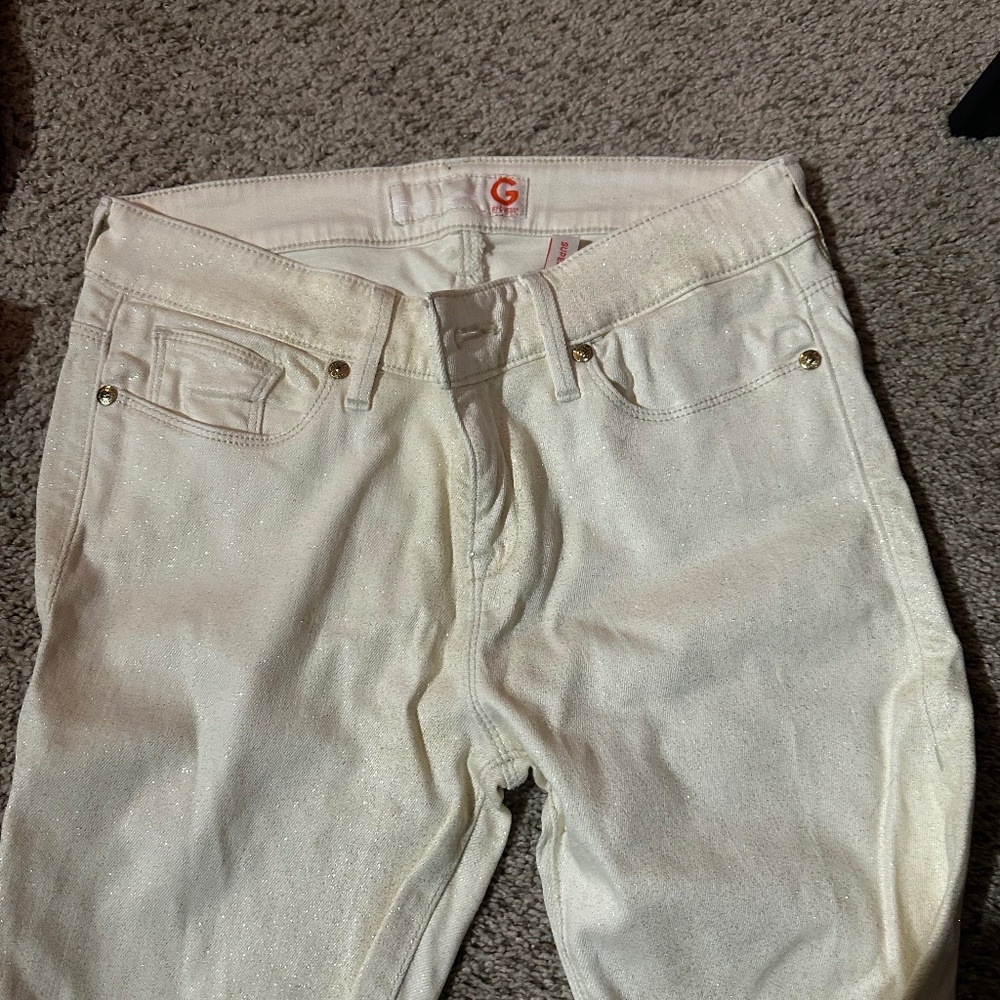 Sparkly Jean Skinny Work Pant